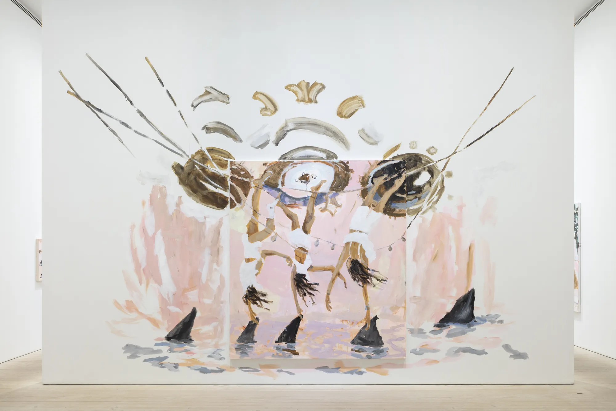 Installation view of Off the Deep End at Galerie Forsblom, Helsinki